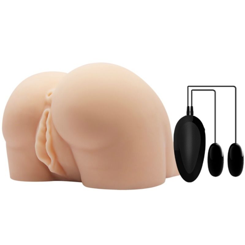 CRAZY BULL - REALISTISK VAGINA OG ANUS MED VIBRATIONSPOSITION 8