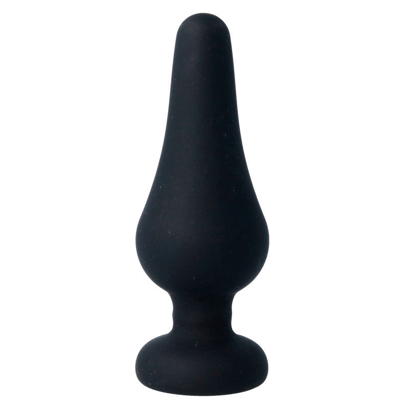 INTENSE - ANALPLUG PIPO L SORT SILIKONE 13 CM