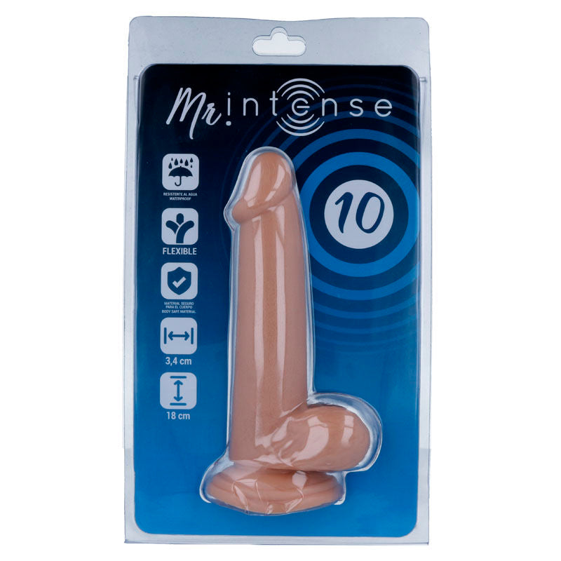 MR INTENSE - 10 REALISTISKE PIKKER 18 CM -O- 3,4 CM