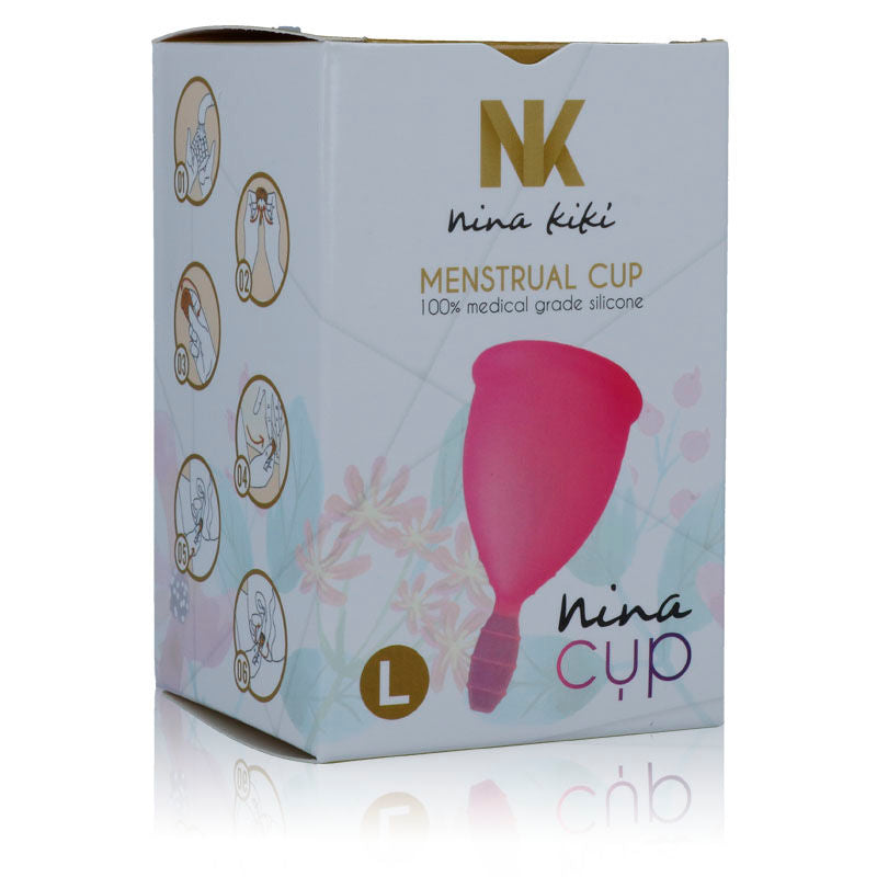 NINA KIKÍ - MENSTRUATIONSKOP LYSERØD - STØRRELSE L