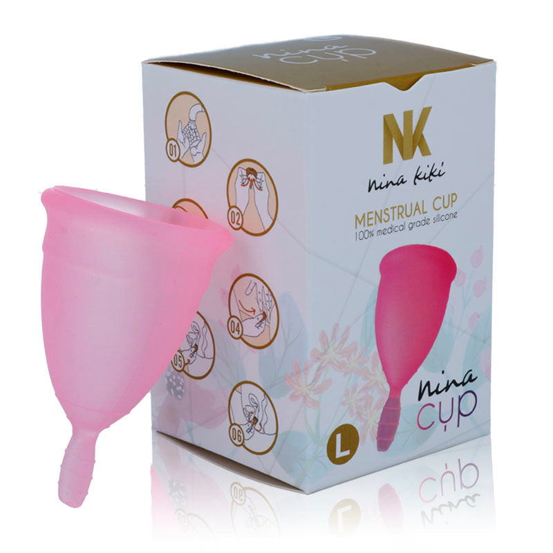 NINA KIKÍ - MENSTRUATIONSKOP LYSERØD - STØRRELSE L