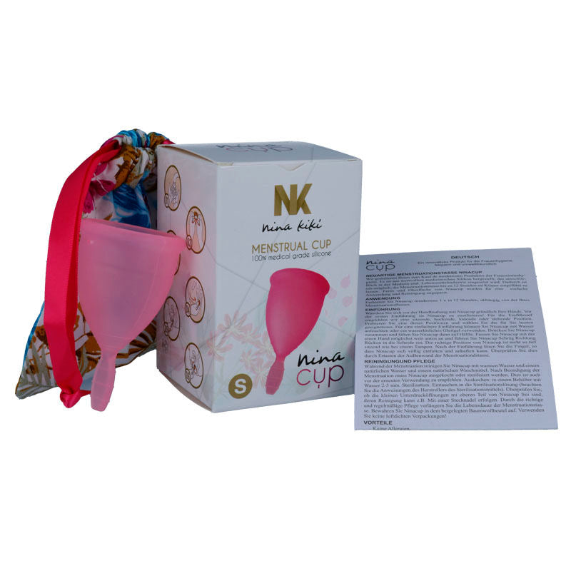 NINA KIKÍ - MENSTRUATIONSKOP LYSERØD - STØRRELSE S