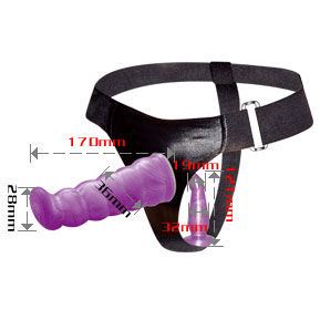 BAILE - LILA KVINDELIG ANAL- OG VAGINAL SELE GPOINT 17 CM