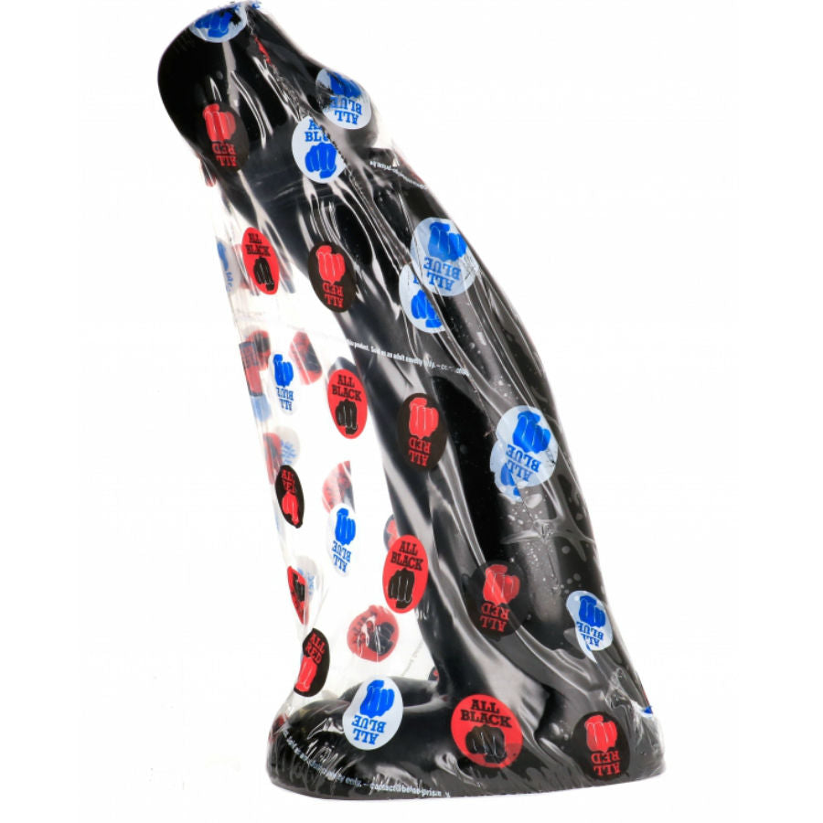 ALL BLACK - REALISTISK SORT FISTING DILDO 29 CM