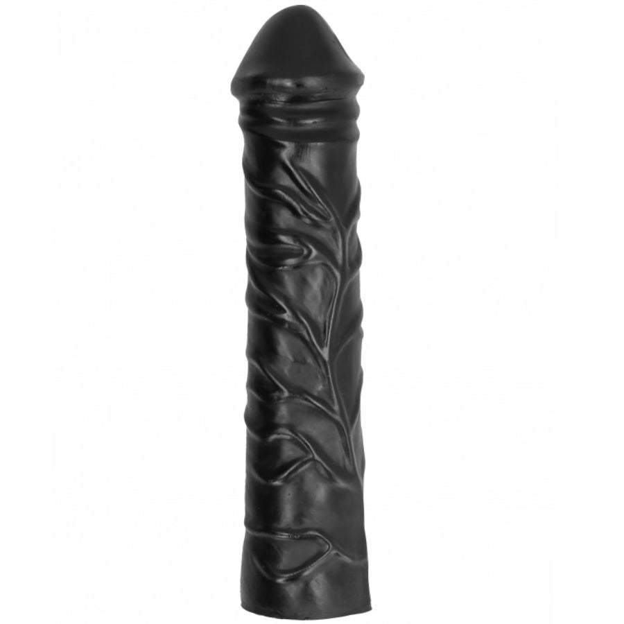 ALL BLACK - KÆMPE BLØD FISTING DILDO 32 CM