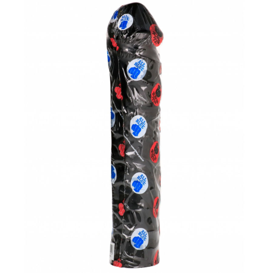 ALL BLACK - KÆMPE BLØD FISTING DILDO 32 CM