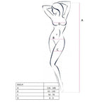 PASSION - KVINDE BS014 HVID BODYSTOCKING ÉN STØRRELSE