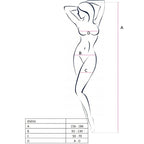 PASSION - KVINDE BS016 BODYSTOCKING SORT EN STØRRELSE