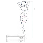 PASSION - KVINDE BS017 HVID BODYSTOCKING ÉN STØRRELSE