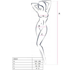PASSION - KVINDE BS024 HVID BODYSTOCKING ÉN STØRRELSE