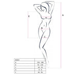 PASSION - KVINDE BS025 BODYSTOCKING HVID KJOLE STIL ONE SIZE
