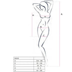 PASSION - KVINDE BS026 SORT KJOLEBUNDET BODYSTOCKING ÉN STØRRELSE
