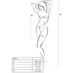 PASSION - KVINDE BS027 BODYSTOCKING HVID KJOLE STIL ONE SIZE