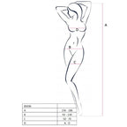 PASSION - KVINDE BS036 HVID BODYSTOCKING ÉN STØRRELSE