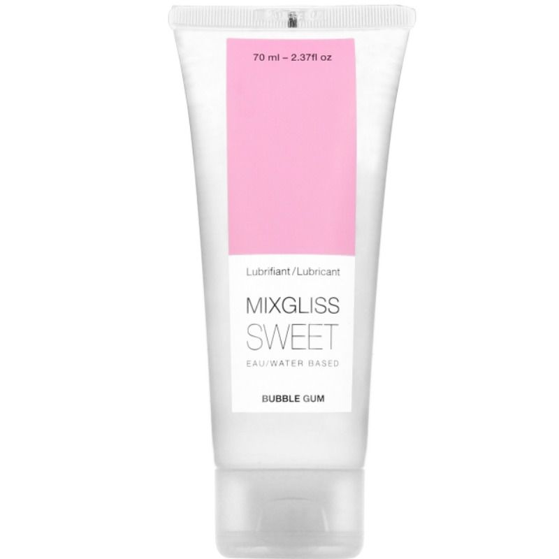MIXGLISS - VANDBASERET GLIDEMIDDEL MED TYGGEGUMMISMAG 70 ML