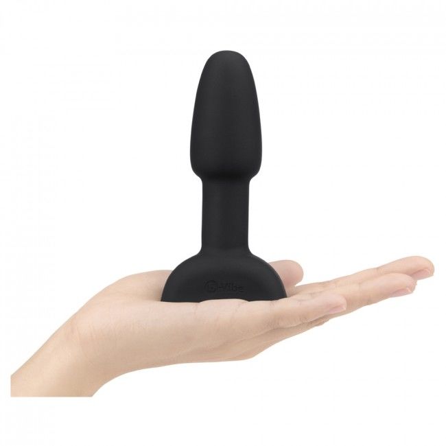 B-VIBE - RIMMING FJERNBETJENING ANALPLUG LILLE SORT