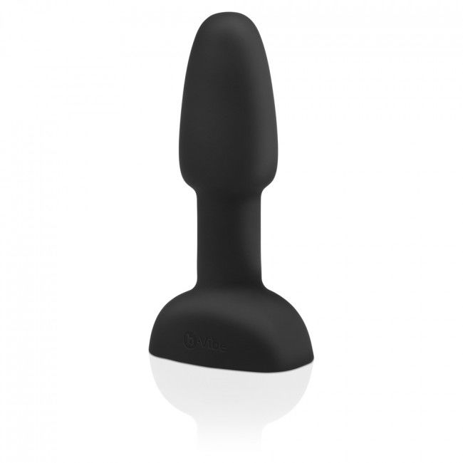 B-VIBE - RIMMING FJERNBETJENING ANALPLUG LILLE SORT