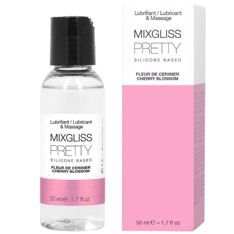 MIXGLISS - PRETTY SILIKONE GLIDEMIDDEL KIRSEBÆRBLOMST 50 ML