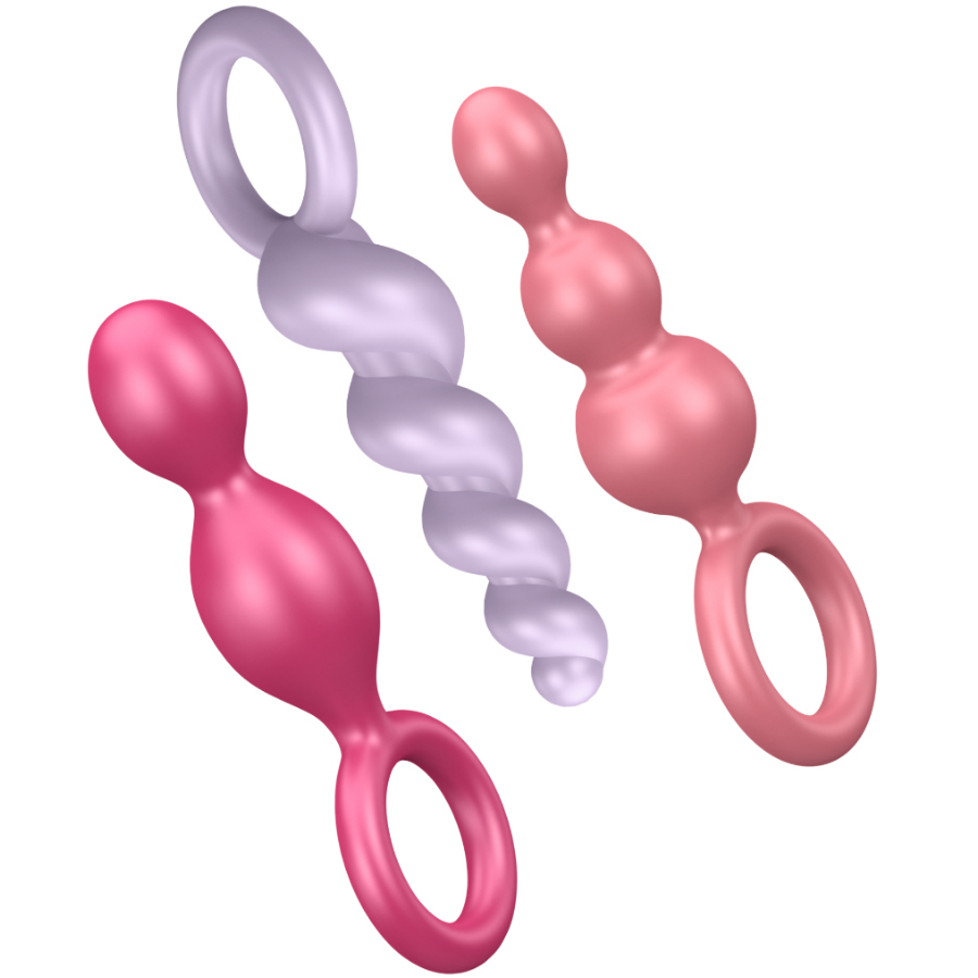SATISFYER - ANALPROPPER SÆT 3 STK. TRICOLOR