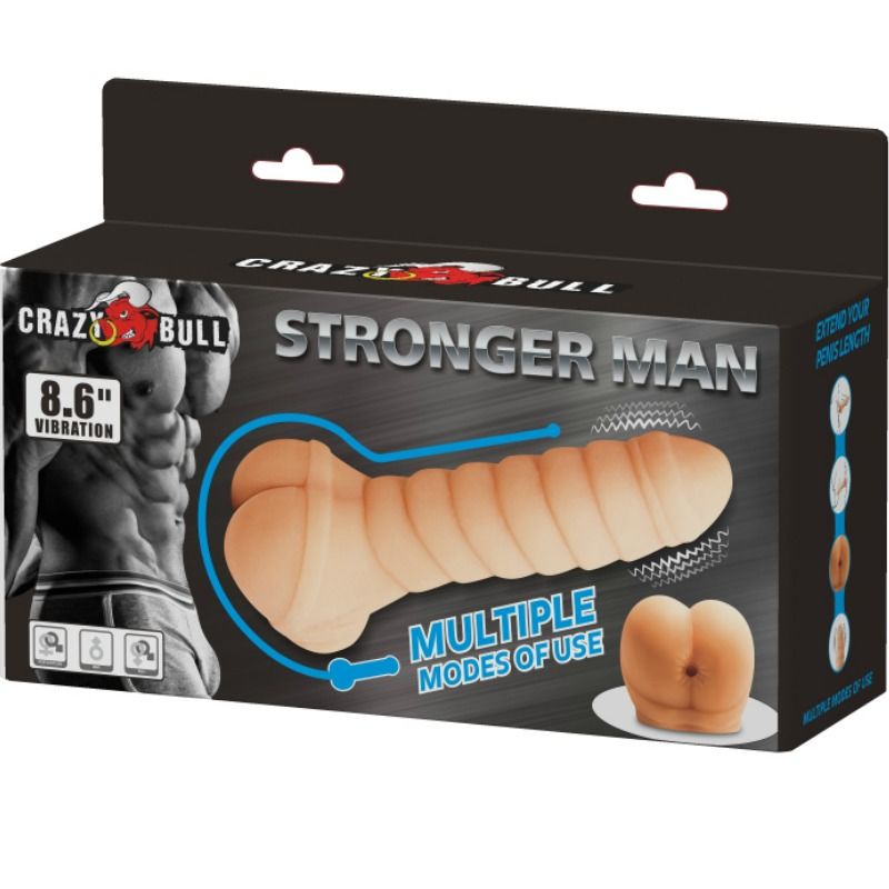 CRAZY BULL - MULTIFUNKTIONEL PENIS 21,8 CM