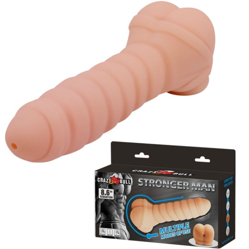 CRAZY BULL - MULTIFUNKTIONEL PENIS 21,8 CM