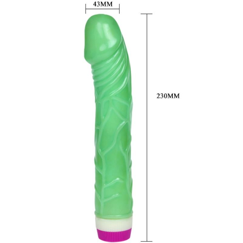 BAILE - WAVES OF PLEASURE VIBRATOR 23 CM GRØN