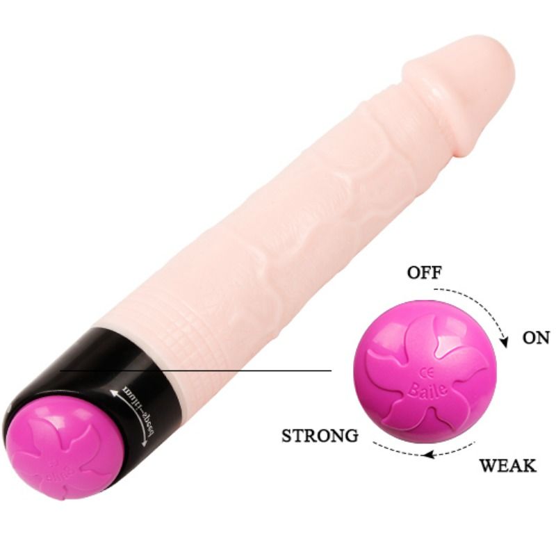 BAILE - FARVERIG SEXVIBRATION OG ROTATION 24 CM