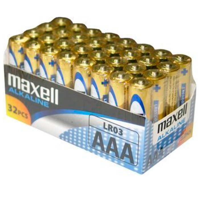 MAXELL - BATTERI AAA LR03 PAKKE*32 STK.