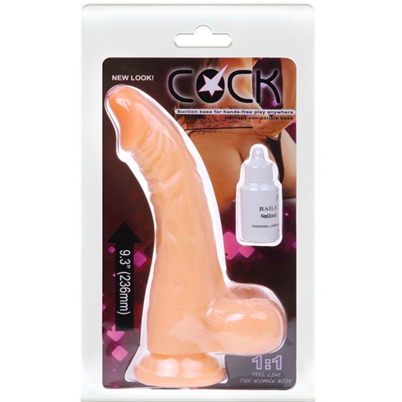BAILE - REALISTISK PIK DILDO MED VIBRATION