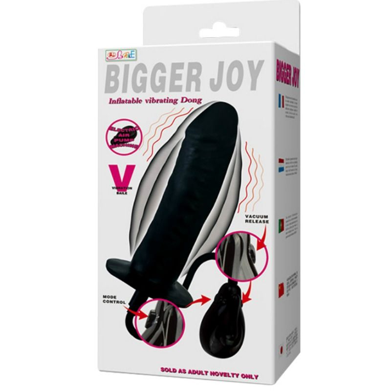 BAILE - BIGGER JOY OPPUSTELIG DILDO MED VIBRATION 16 CM