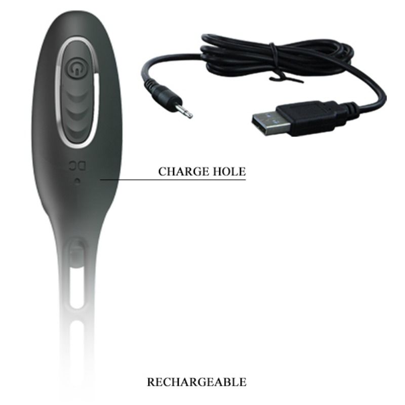PRETTY LOVE - PENISRINGE MED VIBRATORPLUG