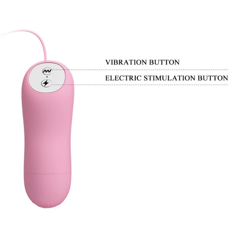 BAILE - ROMANTISK BØLGEPINCET MED VIBRATION OG ELEKTROCHOD