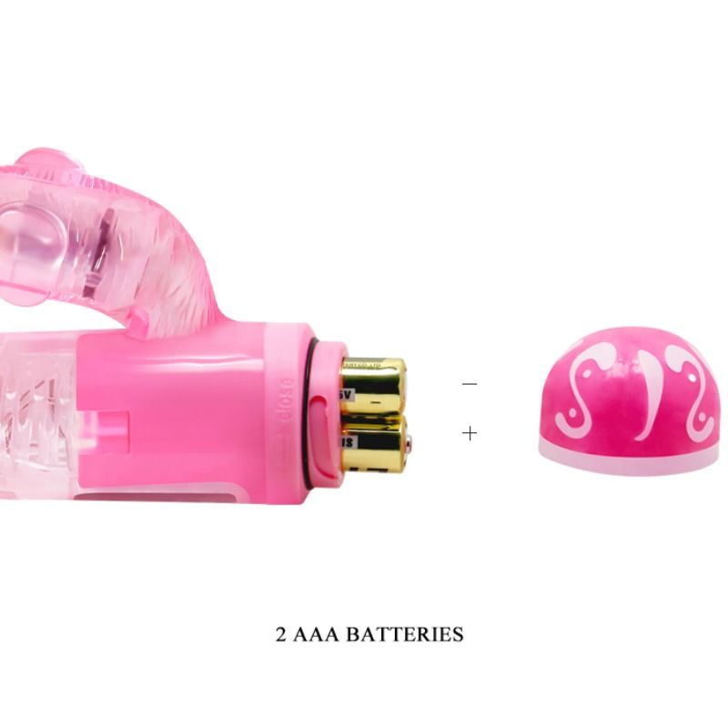 BAILE - MULTISPEED VIBRATOR MED LYSERØD STIMULATOR