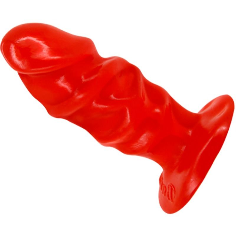 BAILE - UNISEX ANALPLUG MED RØD SUGEKOP