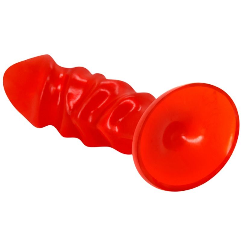 BAILE - UNISEX ANALPLUG MED RØD SUGEKOP