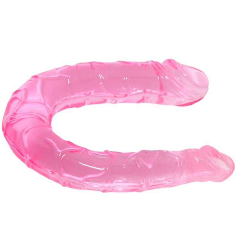 BAILE - DOBBELT DONG DOBBELT LYSERØD DILDO