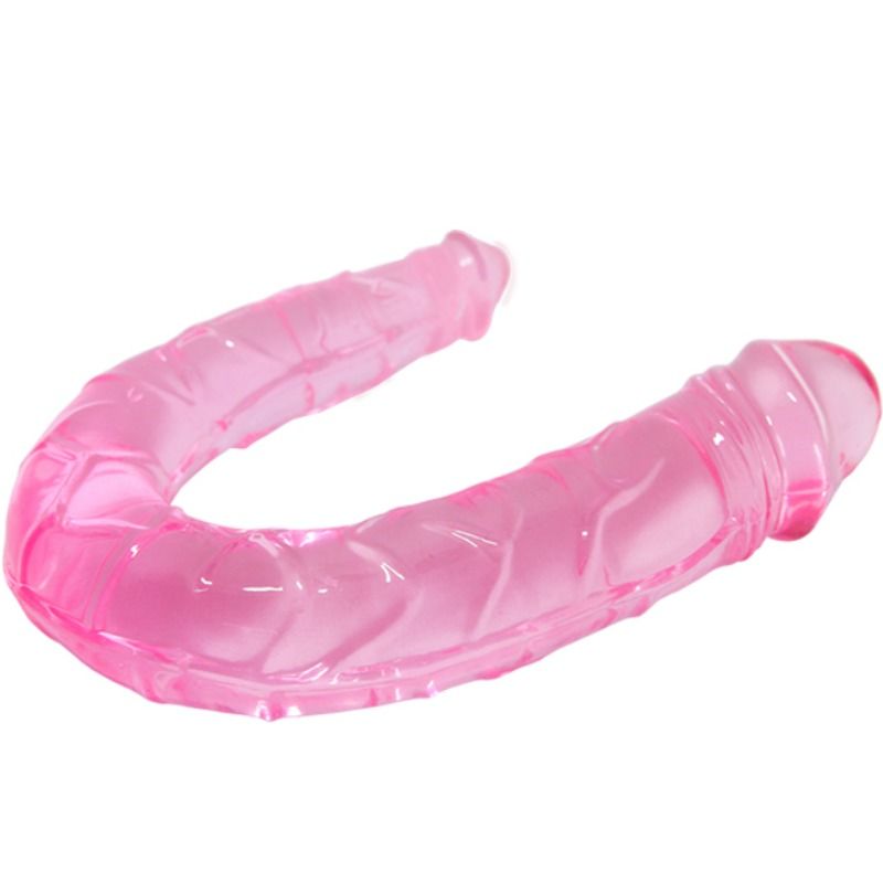 BAILE - DOBBELT DONG DOBBELT LYSERØD DILDO