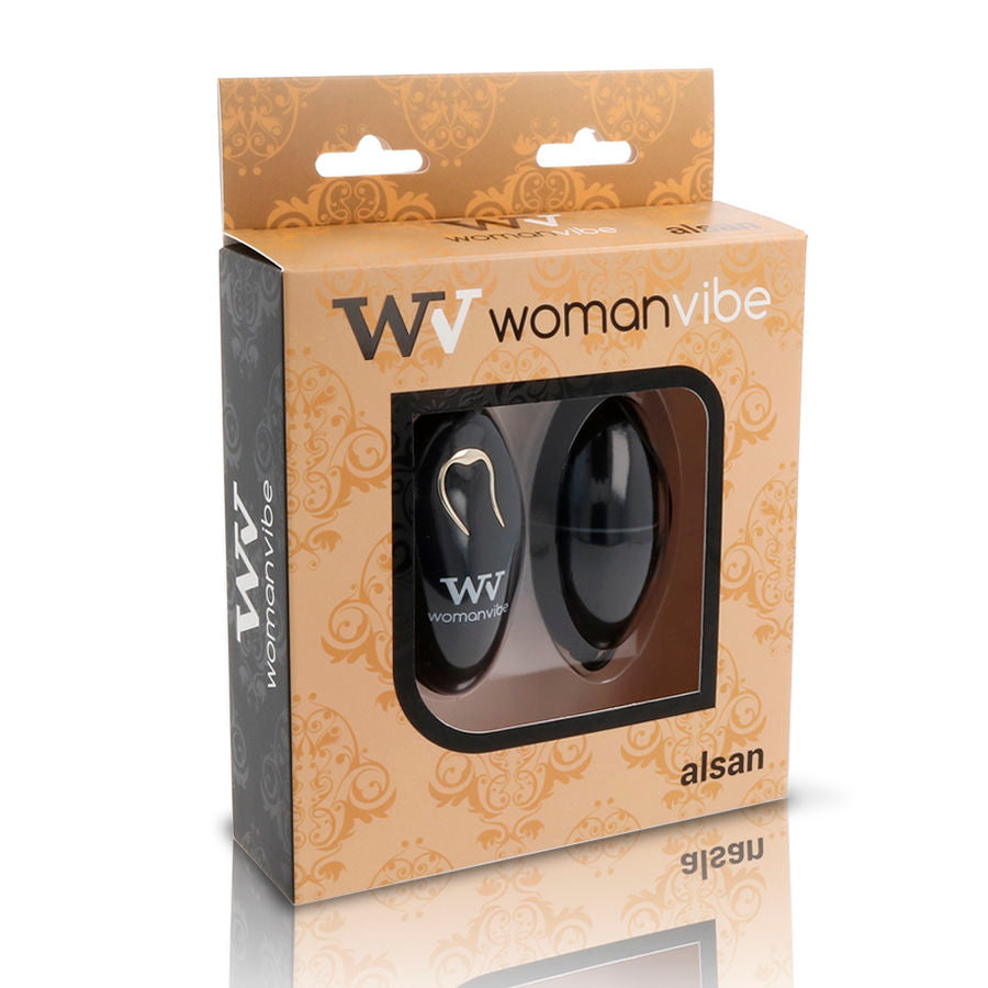 WOMANVIBE - ALSAN ÆG FJERNBETJENING SORT SILIKONE SORT
