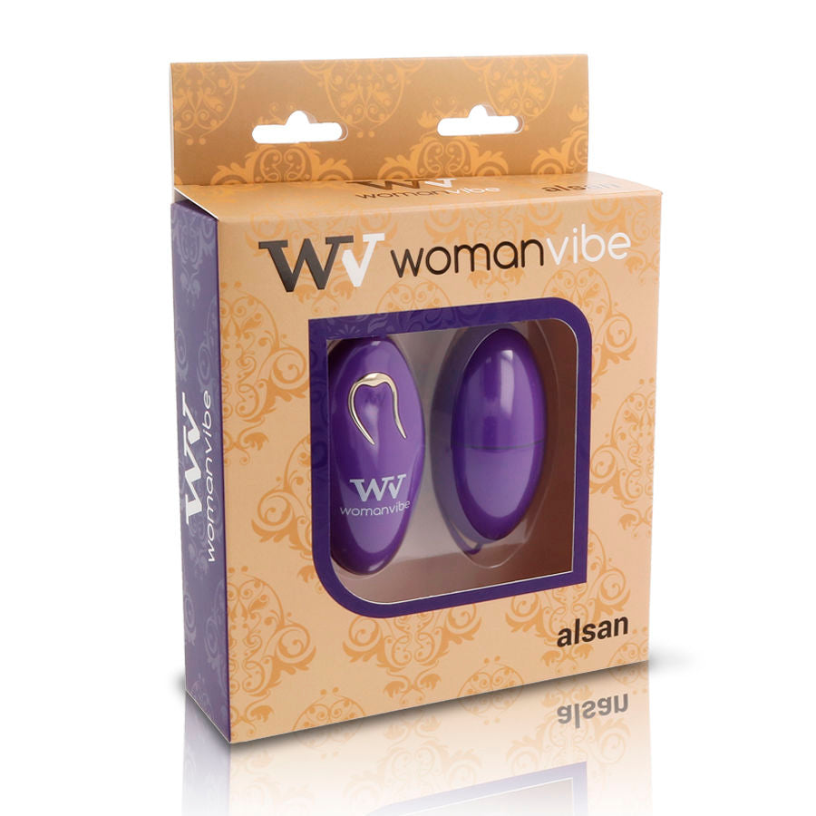 WOMANVIBE - ALSAN SILIKONE FJERNBETJENING ÆG LILLA