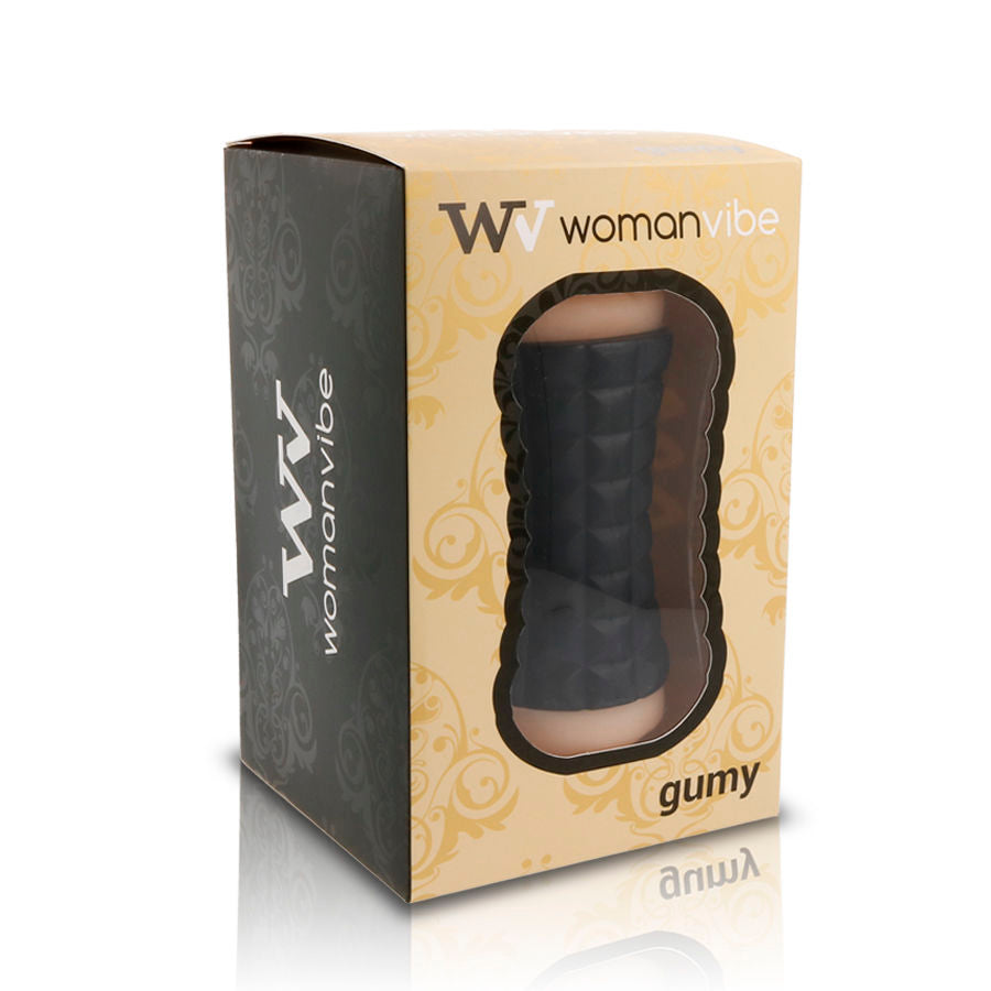 WOMANVIBE - DOBBELT GUMMI-MASTURBATOR