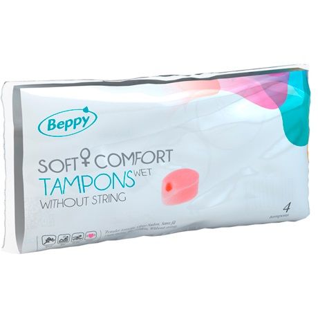 BEPPY - BLØDE KOMFORT TAMPONER VÅDE 4 ENHEDER