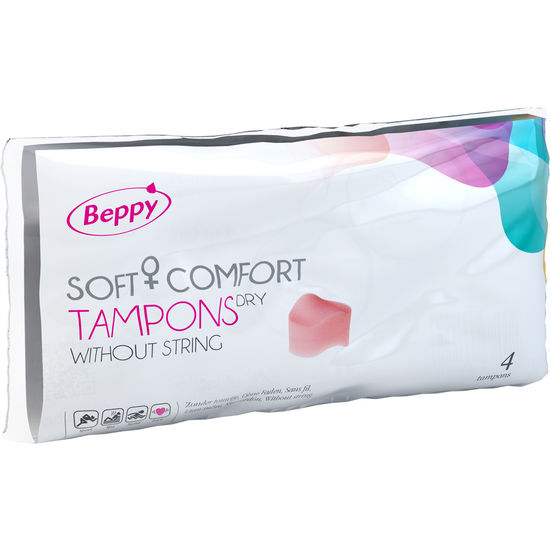 BEPPY - BLØDE TAMPONER TØRRE 4 ENHEDER
