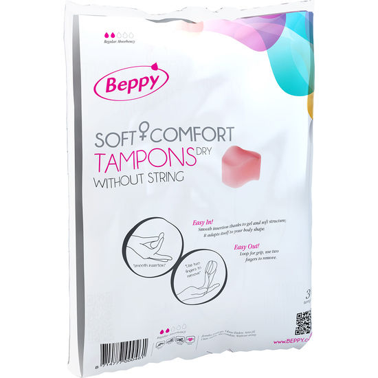 BEPPY - BLØDE TAMPONER TØRRE 30 ENHEDER