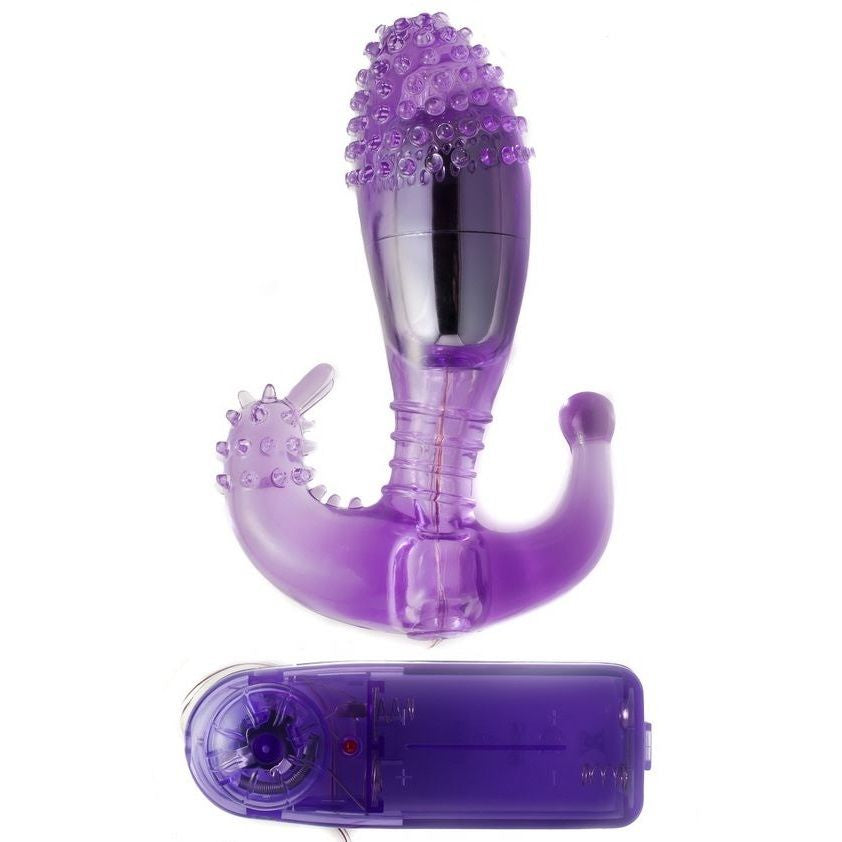 BAILE - LILA VAGINALE OG ANAL STIMULATOR MED VIBRATION