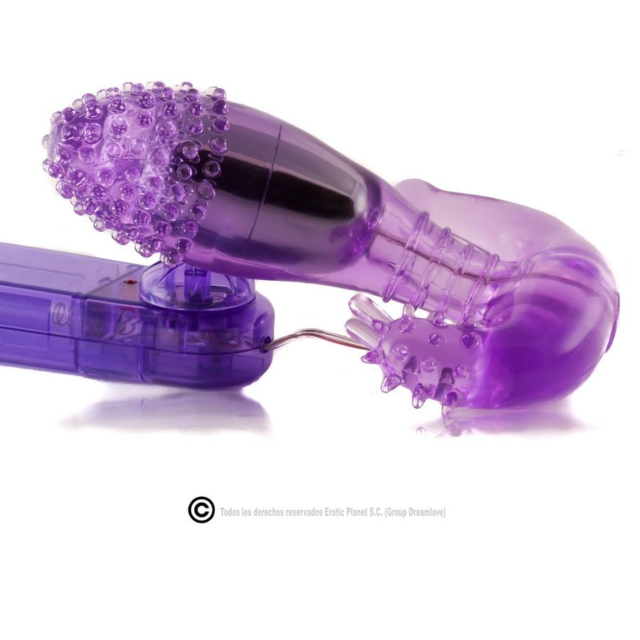 BAILE - LILA VAGINALE OG ANAL STIMULATOR MED VIBRATION