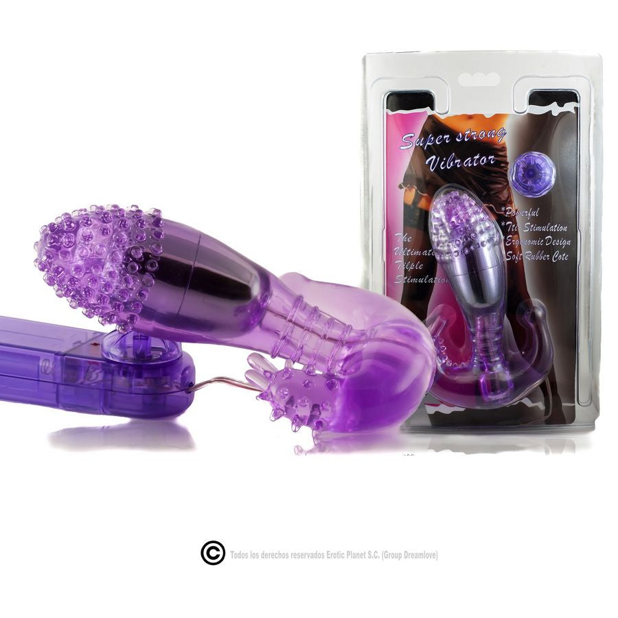 BAILE - LILA VAGINALE OG ANAL STIMULATOR MED VIBRATION
