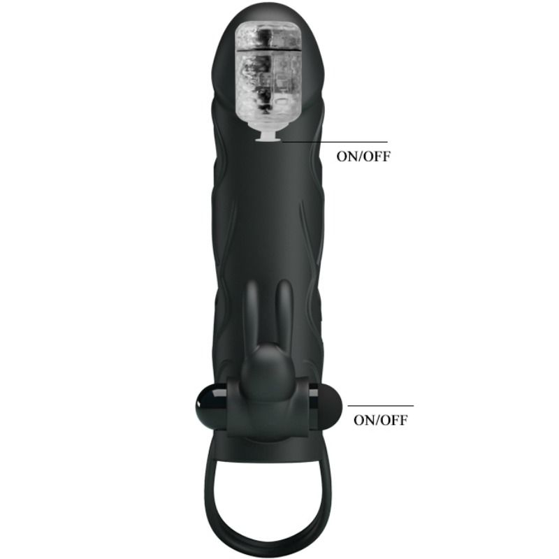 PRETTY LOVE - SILIKONECOVER MED VIBRATION 14 CM 2.0
