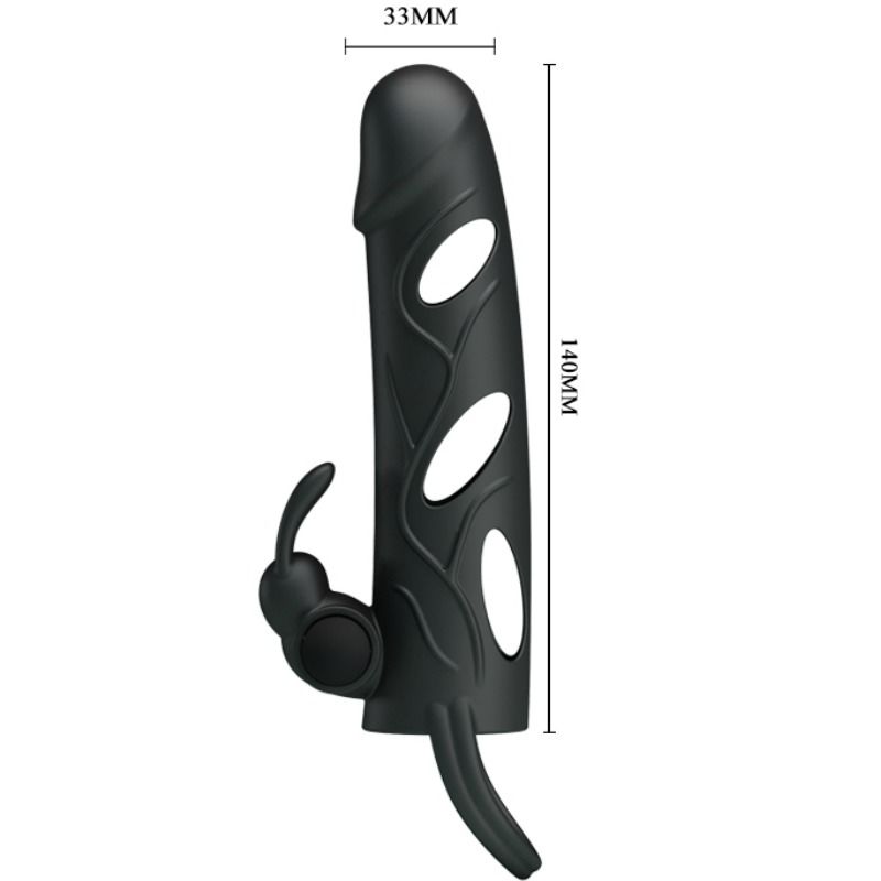 PRETTY LOVE - SILIKONECOVER MED VIBRATION 14 CM 2.0