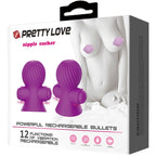 PRETTY LOVE - BRYSTORESTIMULATORER 12M LILA VIBRATION