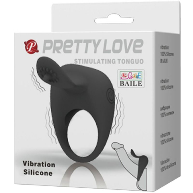 PRETTY LOVE - VIBRERENDE RING MED TUNG